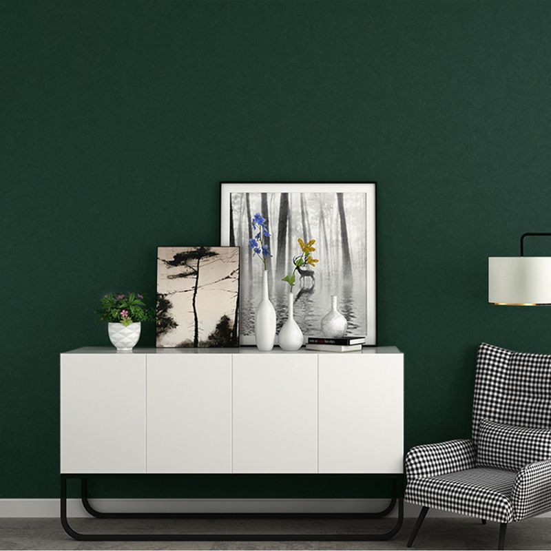 Scandinavian Solid-Colored Wallpaper Roll Living Room 31' L x 20.5" W Wall Art, Pastel Color