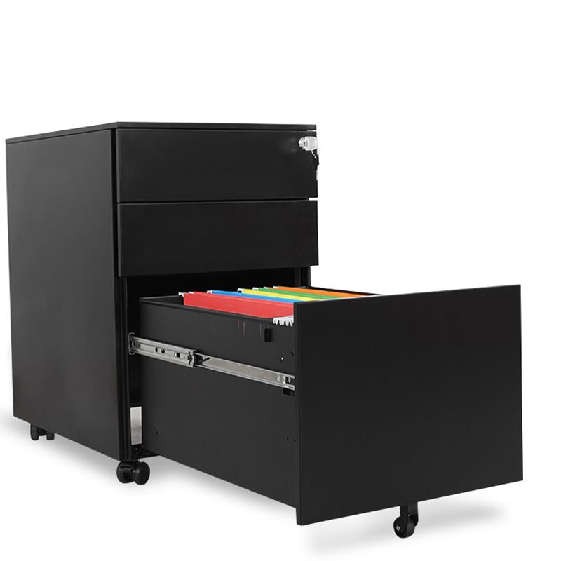 Contemporary File Cabinets Steel Frame File Pedestal with Lock Office