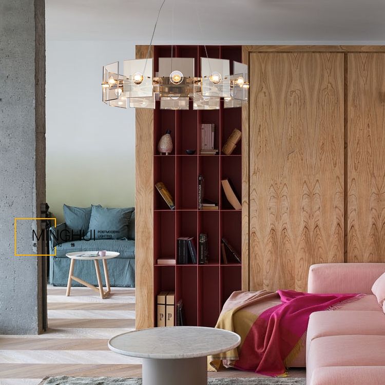 Glass Hanging Pendant Lights Contemporary Hanging Lamps for Living Room