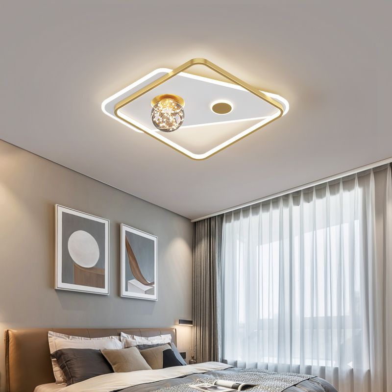 Gypsophila moderne plafondverlichting Metalen LED-plafondverlichtingsarmaturen voor inbouw