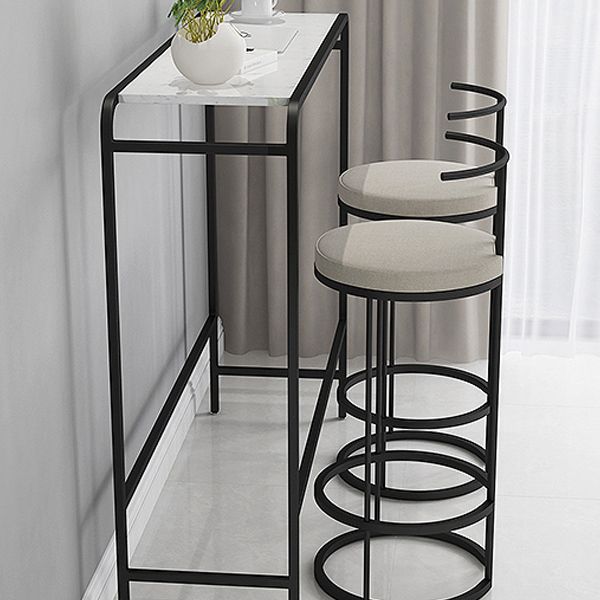 Industrial Pub Dining Set 1/3 Pieces Rectangular Table and Stool