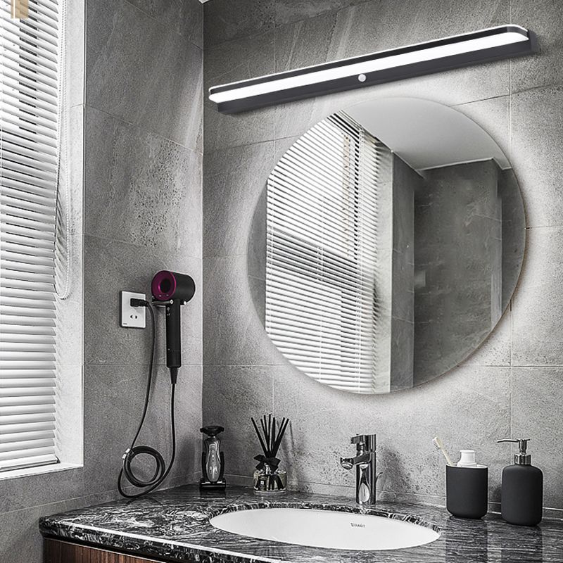 Infrared Sensible Bathroom Vanity Sconce Aluminum Modern LED Wall Light Fixture