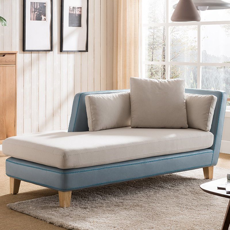 Scandinavian Upholstered Chaise Lounge Couch One Armed Chaise Lounge