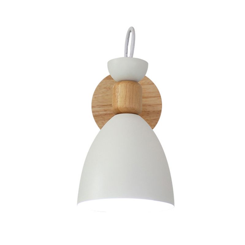 Modern Simplicity Domed Wall Mounted Lighting Metallic Wall Mount Lamp for Bedroom