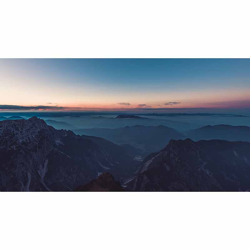 Photography Environment Friendly Mural Wallpaper Mountain Range Indoor Wall Mural