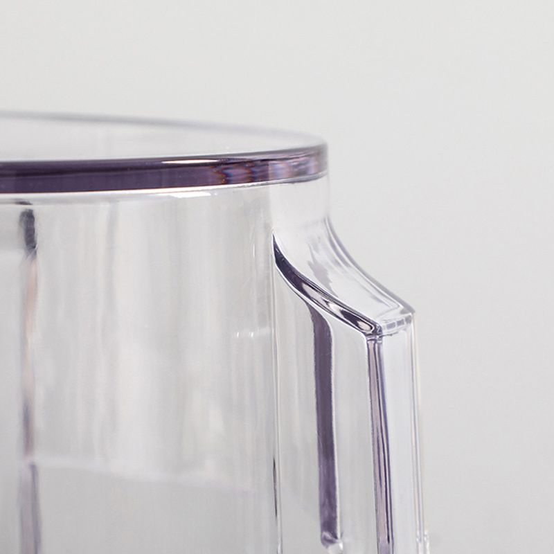 Nordic Style Bar-stool Round Counter Bar Stool with Plastic Legs for Home