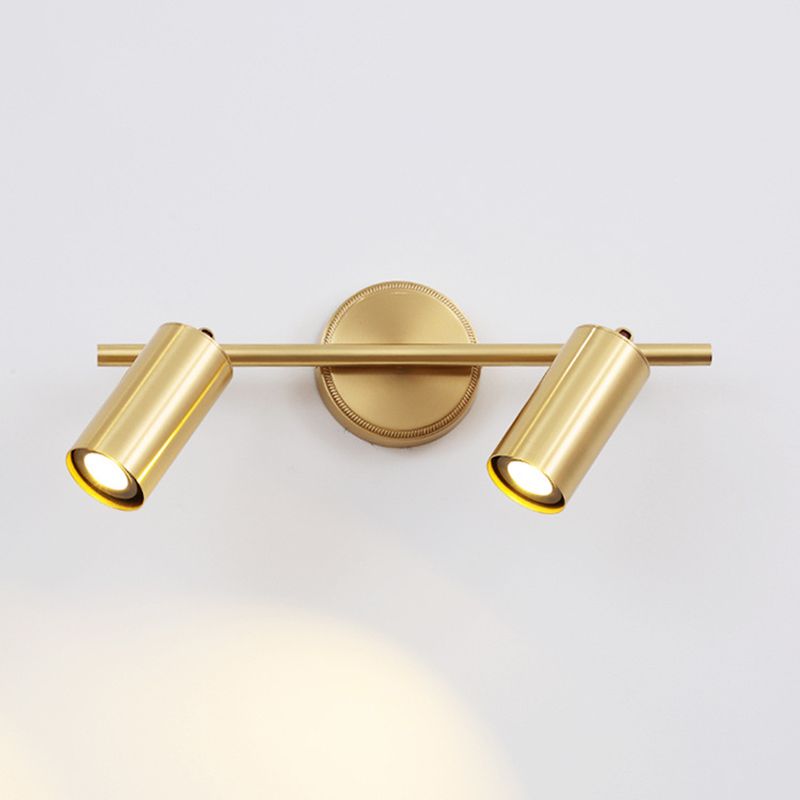 Iluminación de pared de cilindro múltiple lámpara de pared de metal moderna lámpara montada en la pared en latón
