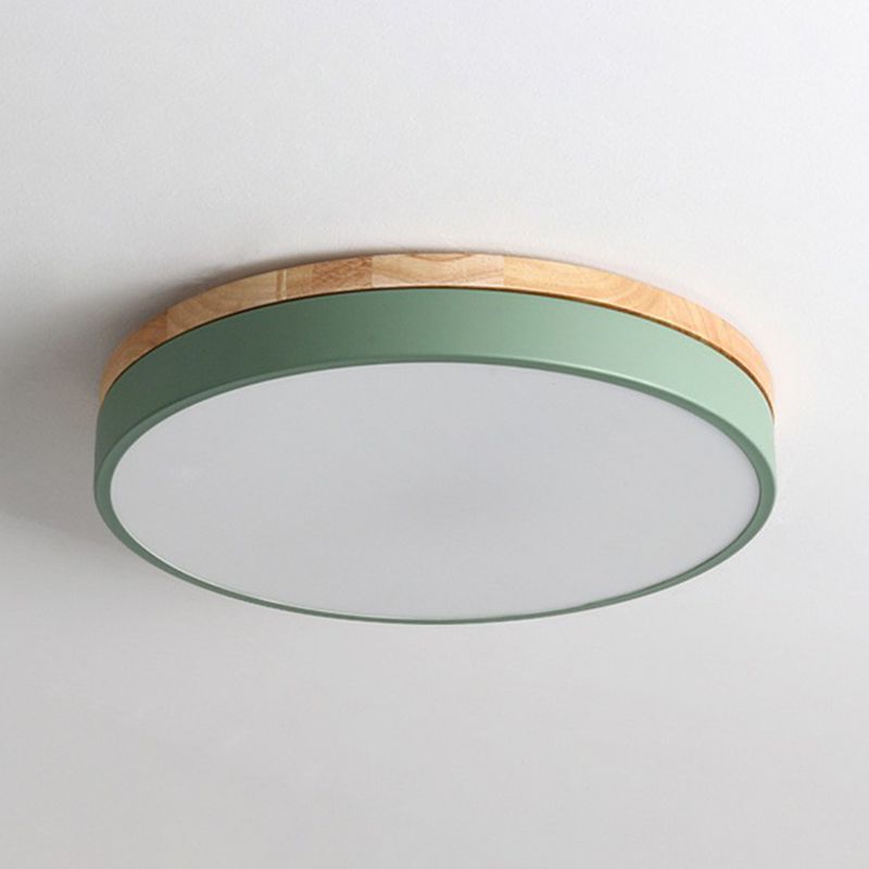 Accesorio de montaje empotrado LED simplista de acrílico con iluminación de montaje empotrado para dormitorio en forma de círculo