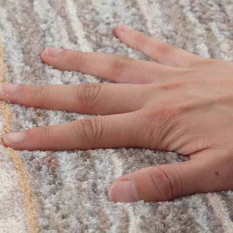 Scandinavian Living Room Rug Multicolor Geometric Pattern Indoor Rug Synthetics Easy Care Machine Washable Carpet