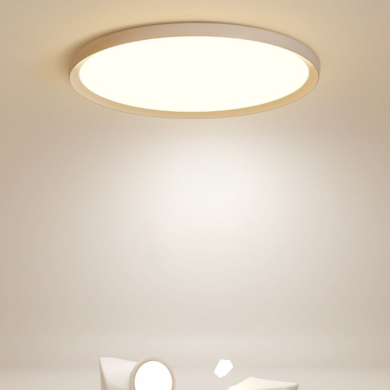 Aluminium Circular LED Ceiling Light in Modern Simplicity Acrylic Indoor Ceiling Fixture