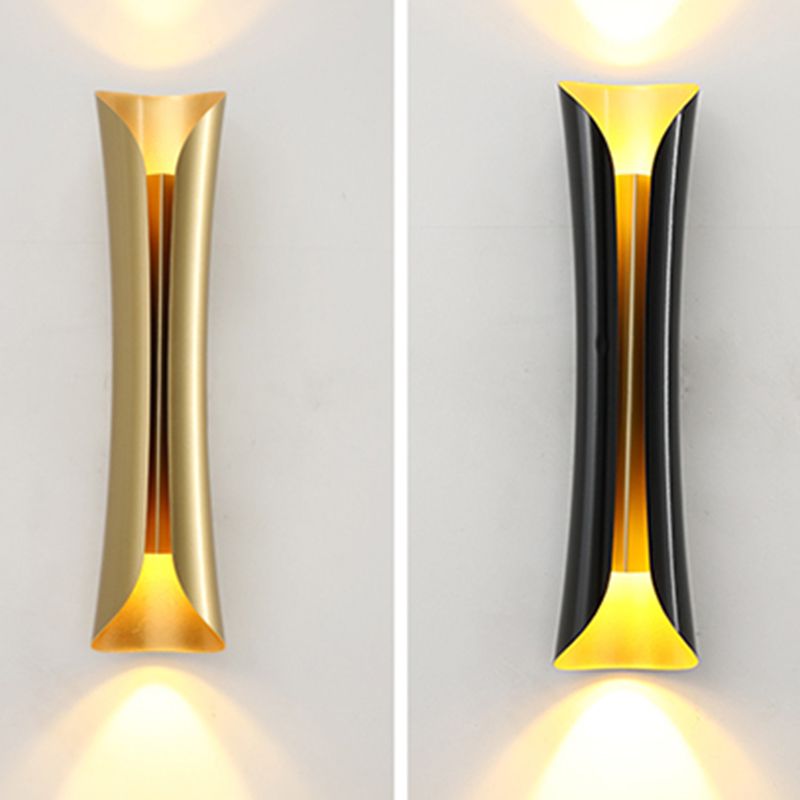 Curl Metal Sconce Funce Functure Contemporary Style Wall Light Sconce per camera da letto