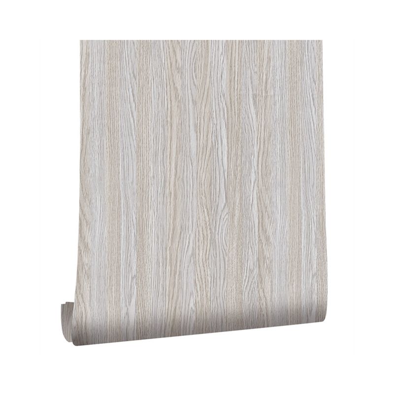 Birch Wood Wallpaper Roll Rust Self Sticking Living Room Wall Covering, 29.1-sq ft