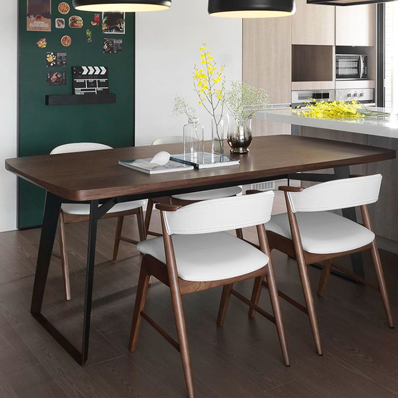 Rectangle Modern Dining Table Solid Wood Dining Table for Dining Room