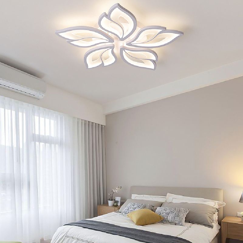 Metal Geometric Flush Mount Fixture Contemporary Flush Light Fixture for Living Room