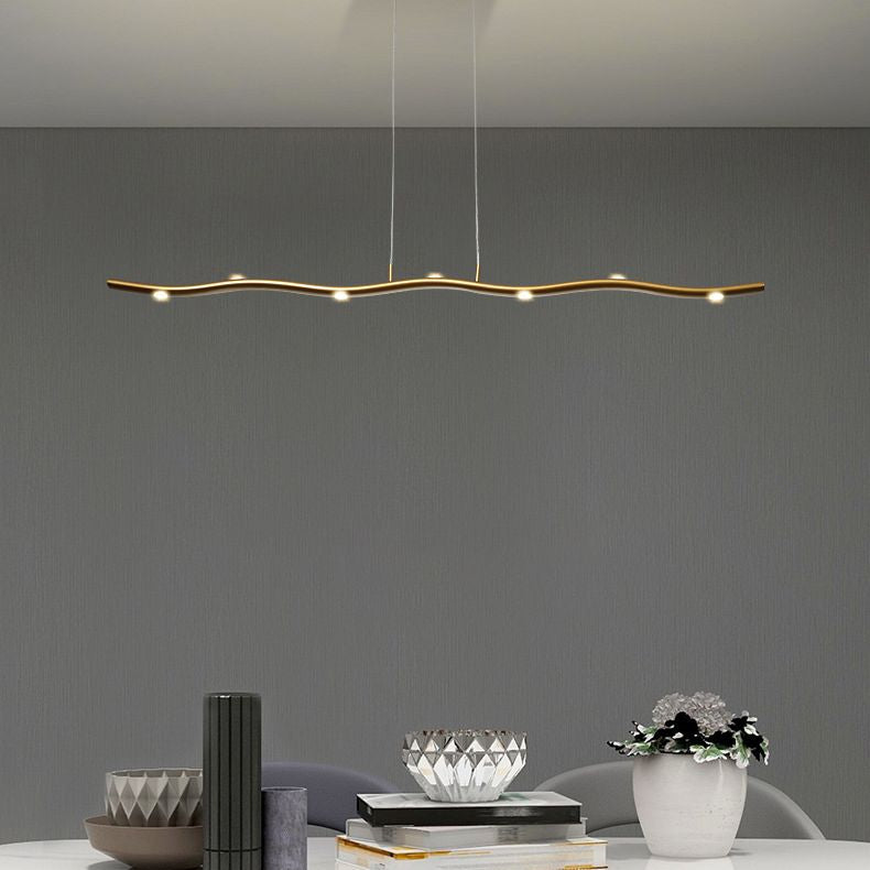 Linear Island Pendant Lights Ultra-Contemporary Aluminum Island Pendant Lights for Restaurant