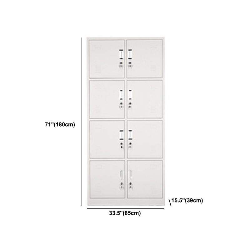 Hinged Wardrobe Cabinet Contemporary Metal Wardrobe Armoire for Bedroom