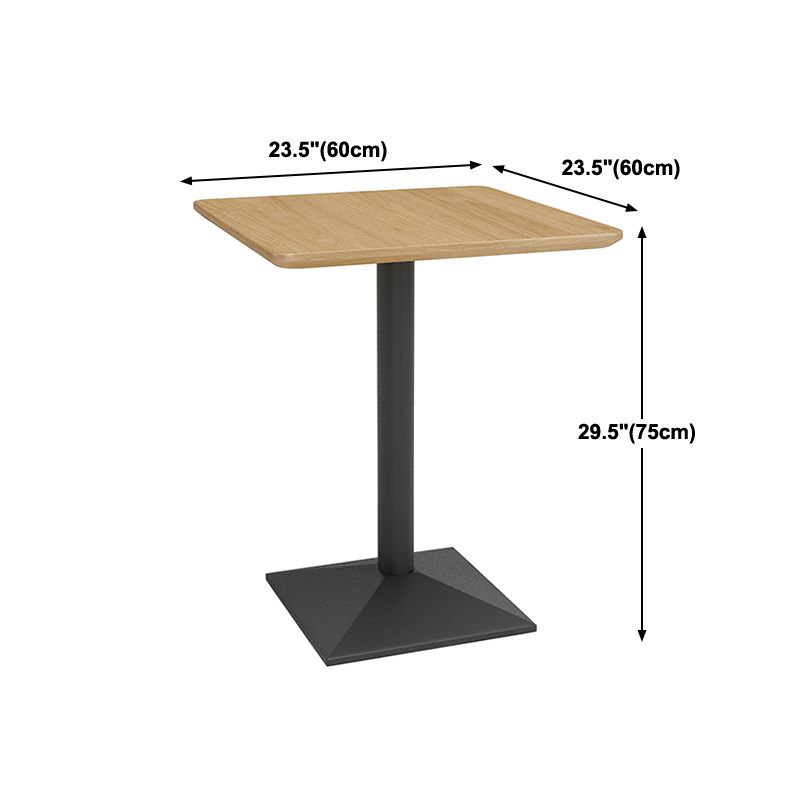 Colección de comedor de estilo industrial Mesa de comedor de madera maciza para el hogar