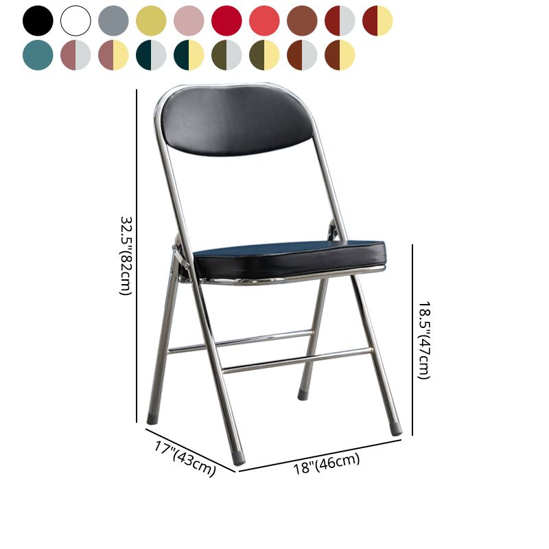 Upholstered Scandinavian Home Side Chair Matte Finish Folding Dining Chair