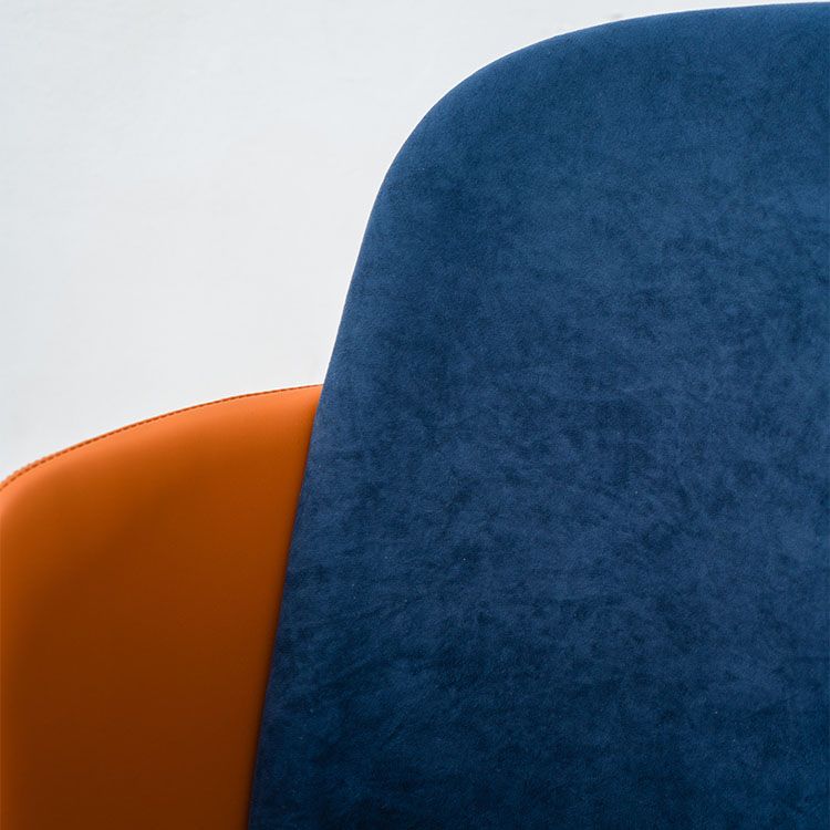 Matte Finish Dining Chair Designer Style Room Solid Back Arm Chair