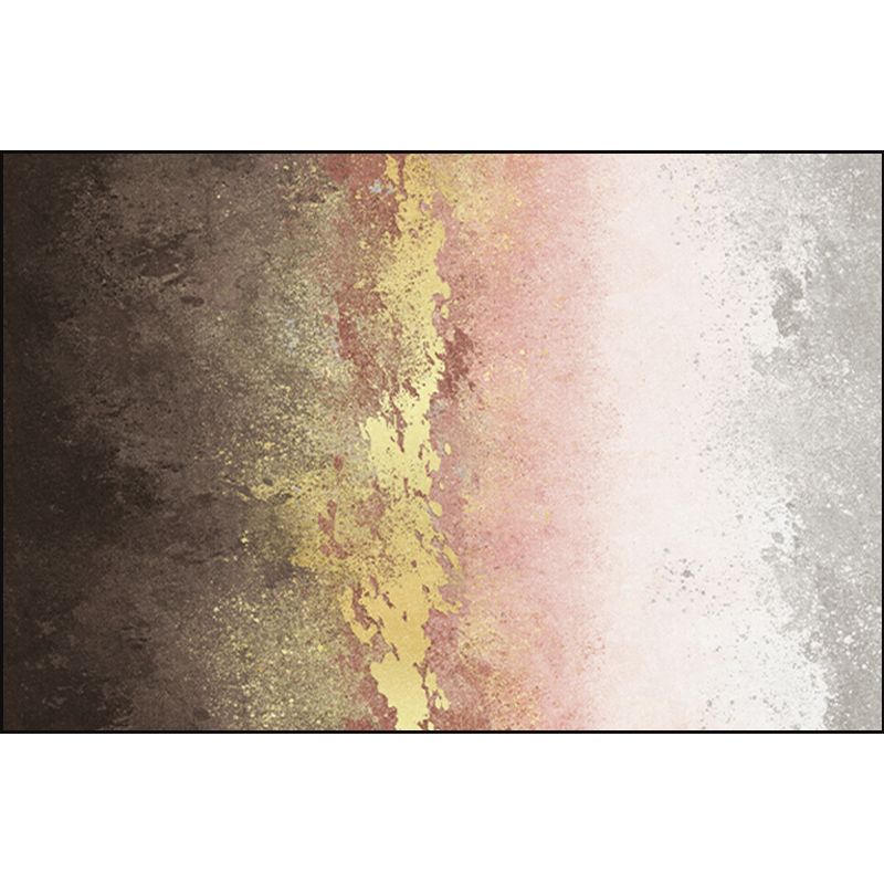 Glittering Pastel Color Abstract Rug Polypropylene Modern Area Carpet Pet Friendly Non-Slip Backing Rug for Living Room