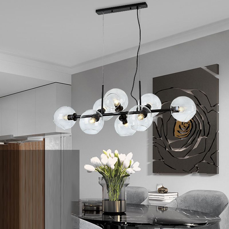 Modern Unique Shape Hanging Ceiling Lights 8 Lights Hanging Light Fixtures for Dining Room