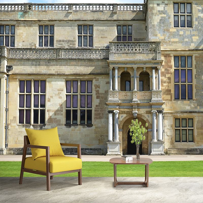 Customized Buildings Photography Wall Mural Mildew Resistant for Bedroom Decoration