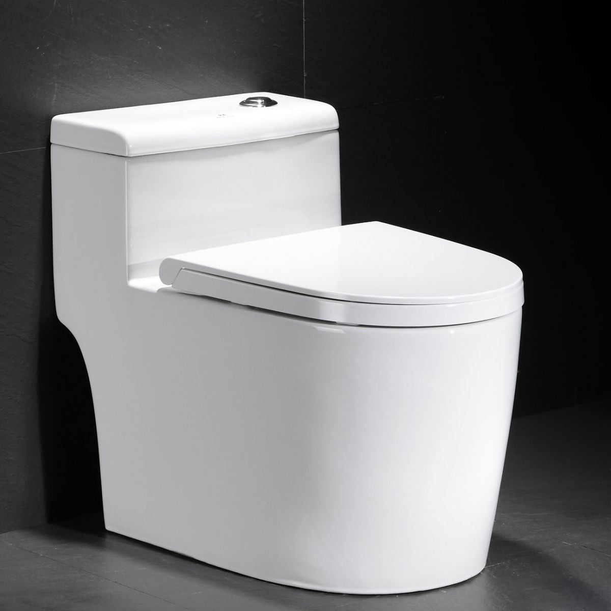 Contemporary One Piece Toilet Floor Mounted Toilet Bowl for Washroom