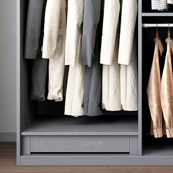 Contemporary Wooden Wardrobe Soft Close Door Wardrobe Closet