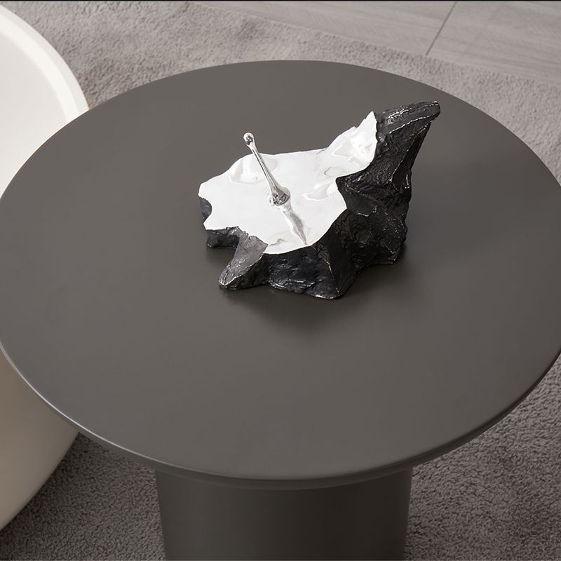 Wood Coffee Cocktail Table Drum Coffee or End Table with Storage