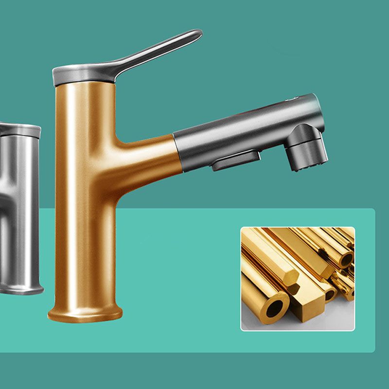 Modern Vessel Faucet Brass Single Handle Low Arc Vessel Faucet for Home