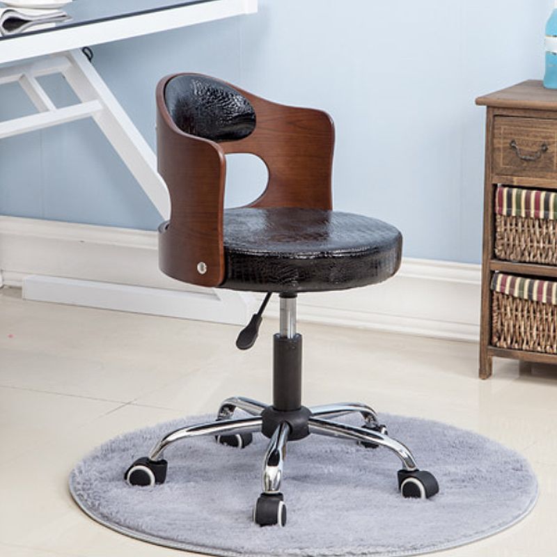 Modern Adjustable Rotatable Stool Steel Household Bar Stool with Cushion and Pulley