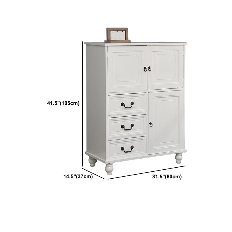 Industrial Square Accent Cabinet Antique Finish Cabinet With Doors