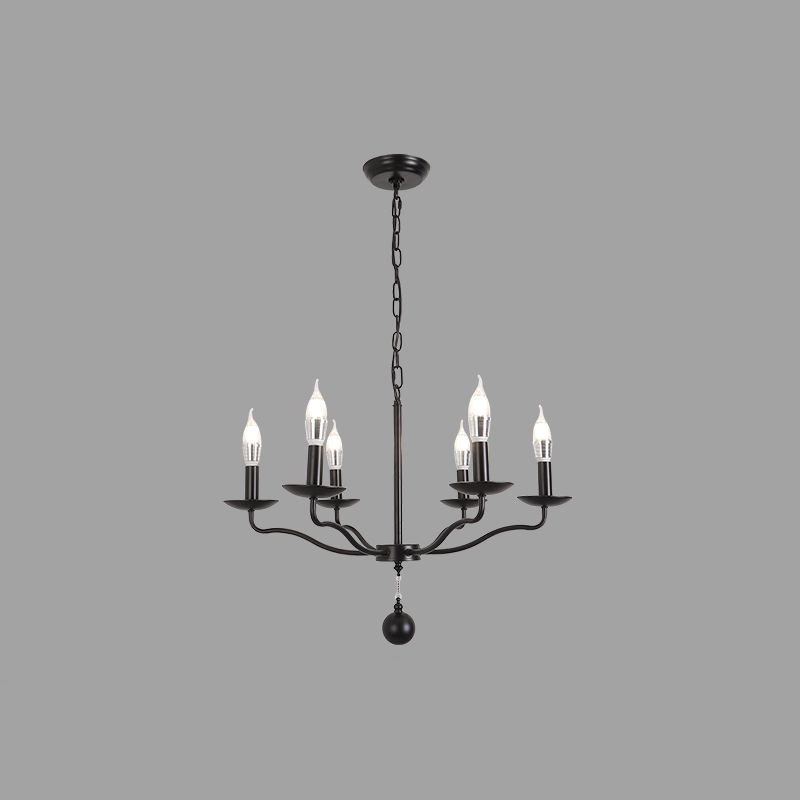 Traditional Metal Pendant Light Sputnik Cylinder Ceiling Light for Dining Room
