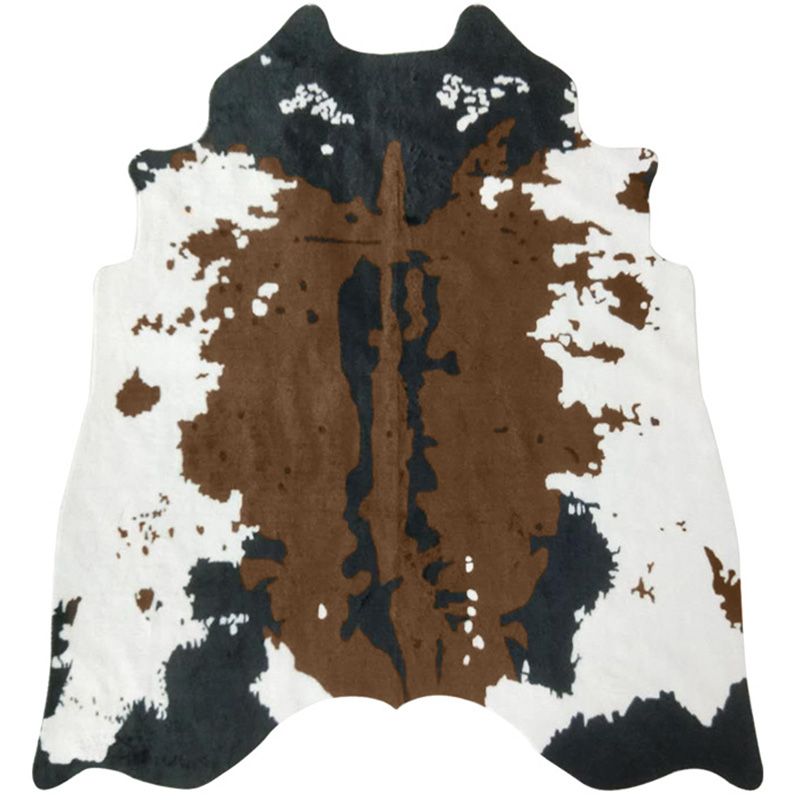 Minimalist Animal Skin Printed Rug Multi Colored Synthetics Carpet Stain-Resistant Easy Care Rug for Decoration