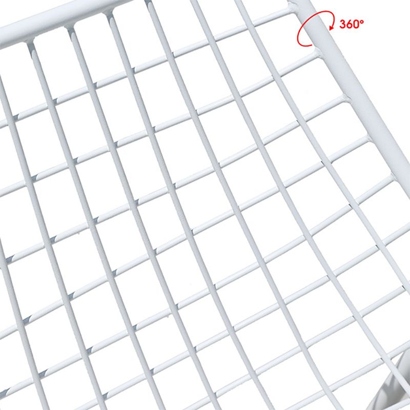 Industrial Dining Chairs Iron With Arm Open Back Outdoor Bistro Chairs