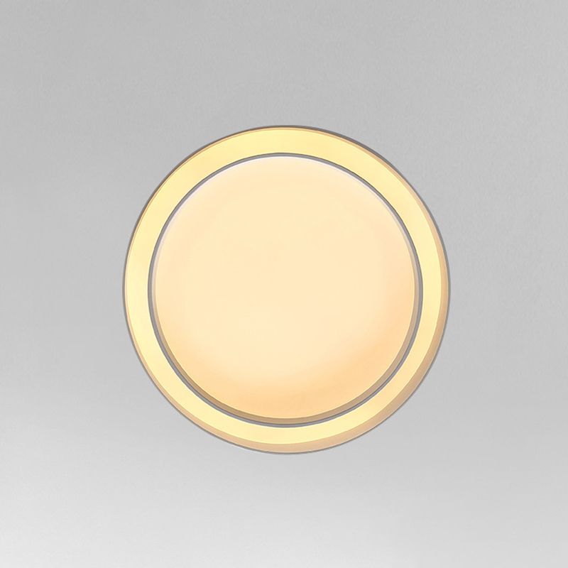 Lacquered Iron LED Ceiling Light in Modern Minimalist Style Acrylic Circular Flush Mount