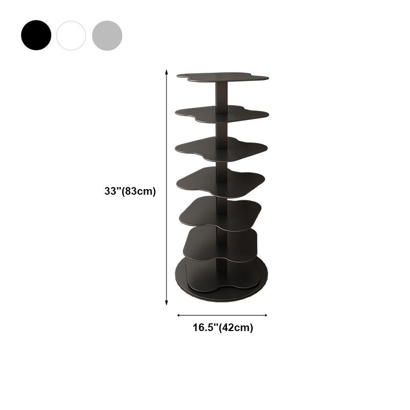 Home Office Geometric Bookcase Modern Style Metal Bookshelves