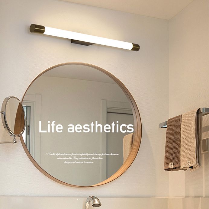 Gold lineare LED -Wandlampe im modernen prägnanten Aluminiumwandleuchten mit Acrylschatten