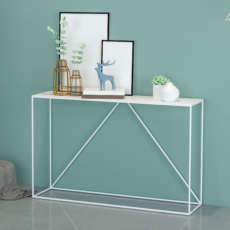 Contemporary Rectangle Console Accent Table Antique Finish Sofa Table