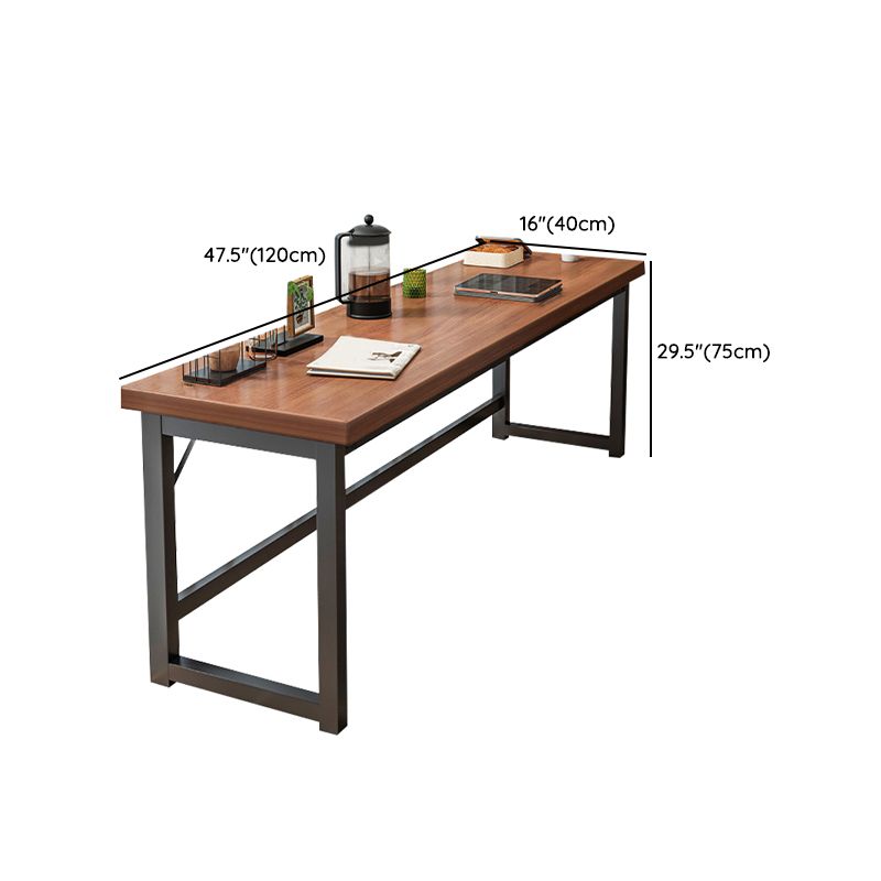 Modern Style Bistro Bar Table Rectangle Wooden Trestle Bar Table