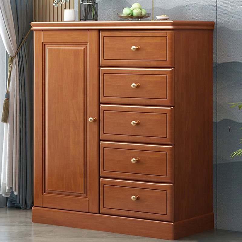 Modern Storage Chest Solid Wood Storage Chest Dresser with 4/5 Drawers