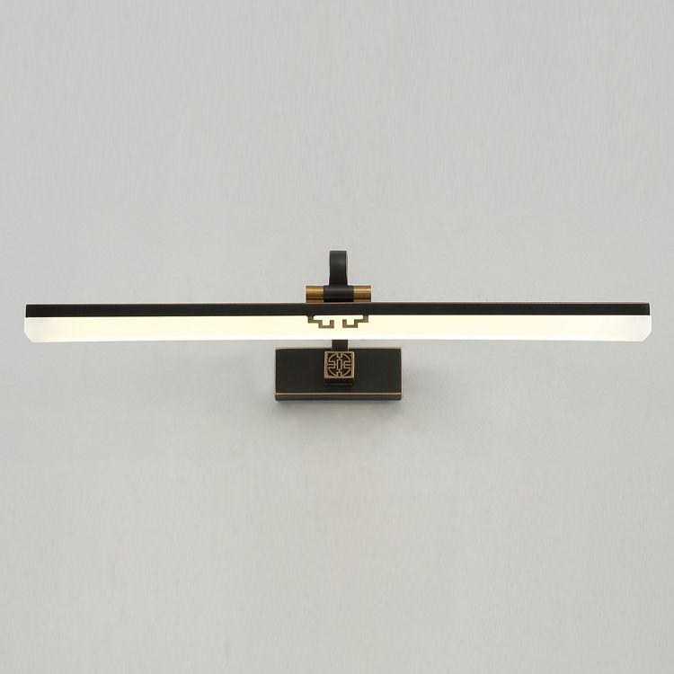 Linear Shape Wall Lighting in Modern Style Metal 1-Light Sconce Lamp for Bathroom
