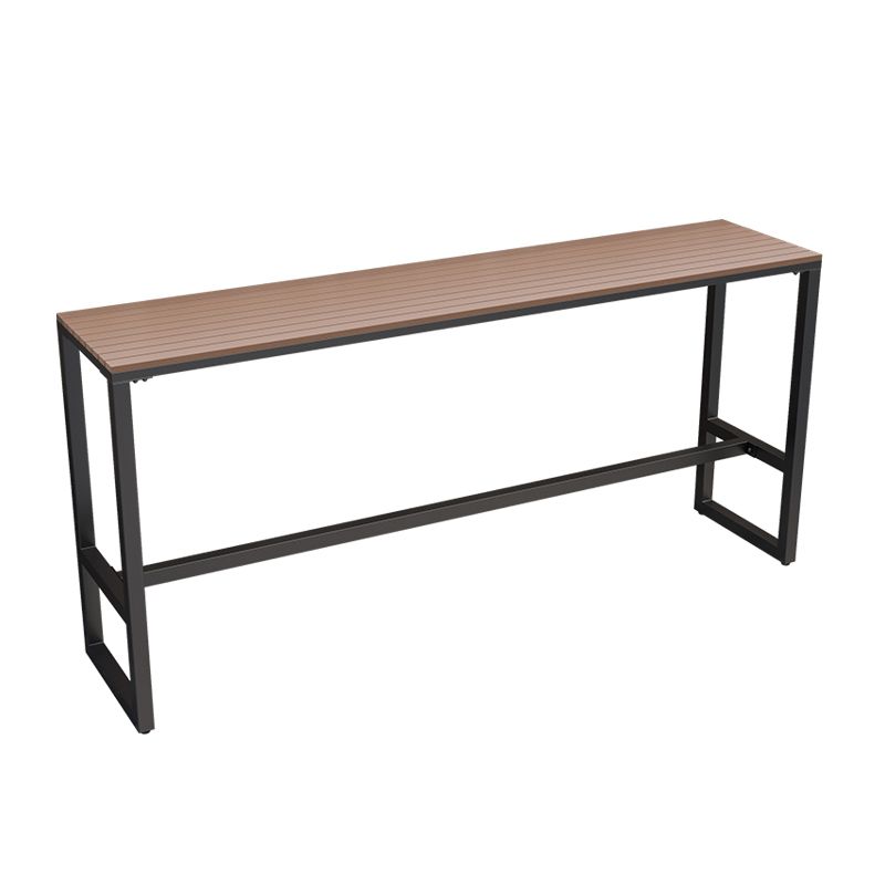 Industrial Bar Set 1/2/5 Pcs Wood Counter Height Table with Metal Barstool