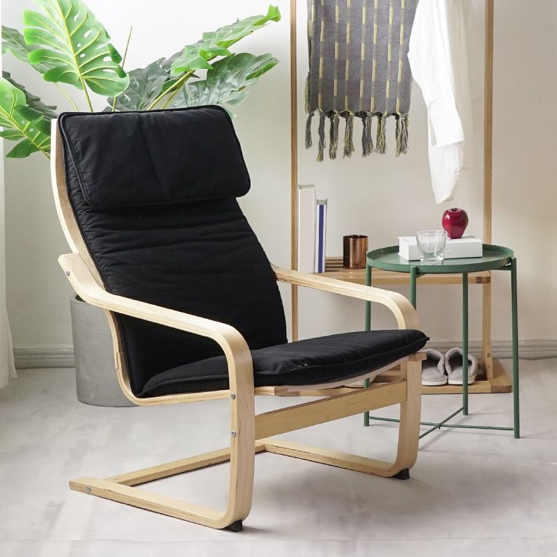 26.77"L x 32.28"W x 38.58"H Modern Cushion Back Sloped Arms Chair