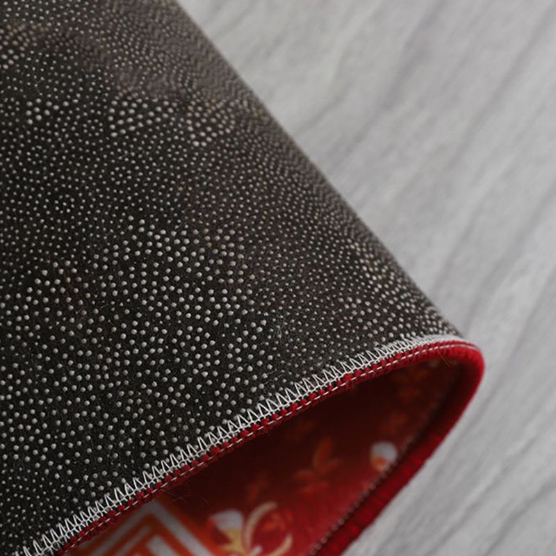 Purple Modern Rug Polyester Color Piece Rug Stain Resistant Rug for Living Room