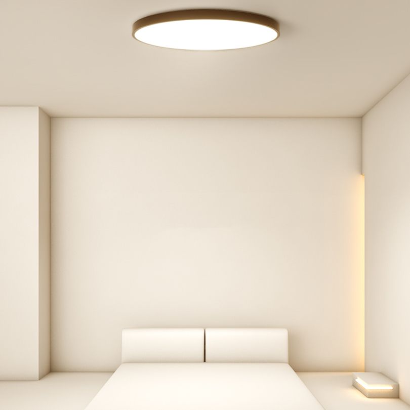 Black Contemporary Ceiling Mounted Light LED Flush Mount Ceiling Lighting Fixture