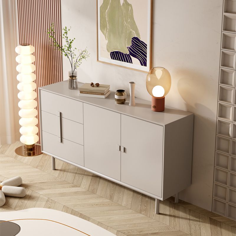 Contemporary Sideboard Cabinet Birch Sideboard Table with Doors for Living Room