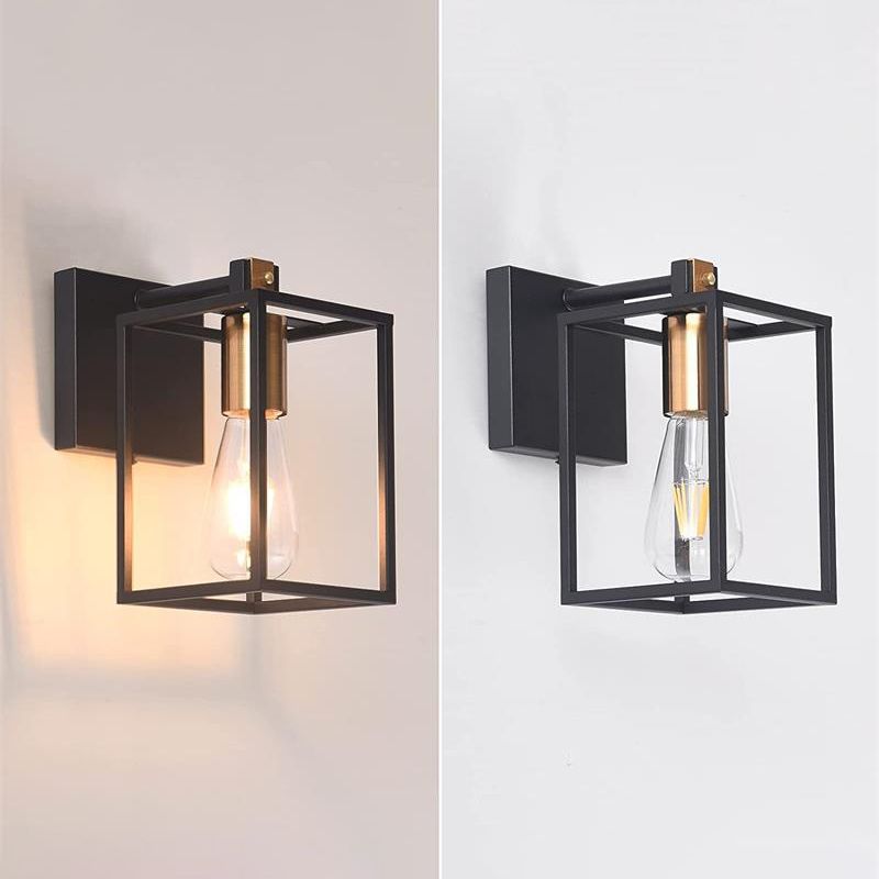 Black 1/2/3/4-Light Modern Bathroom Vanity Light Metallic Bath Bar