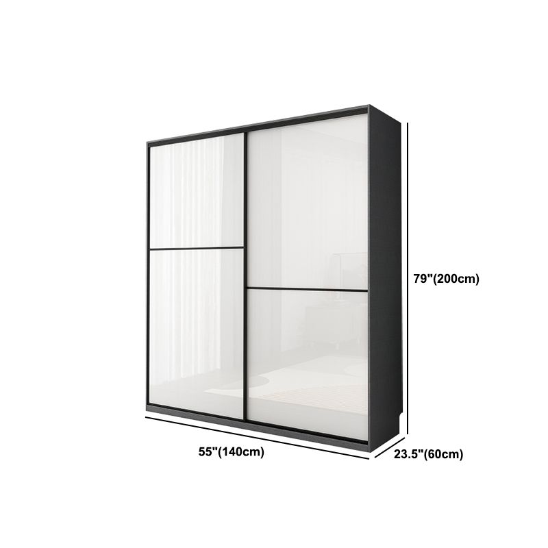 Modern Home Wardrobe Cabinet Engineered Wood Wardrobe with Drawer