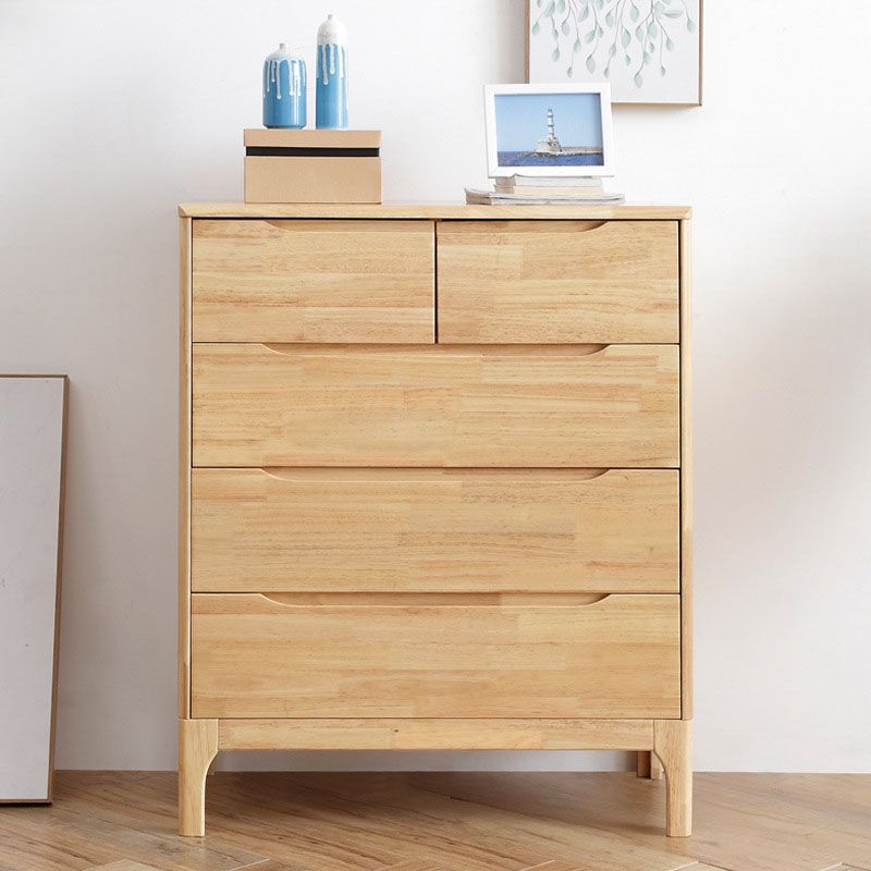 Modern Dresser Solid Wood Storage Chest Dresser with 5/6/7 Drawers